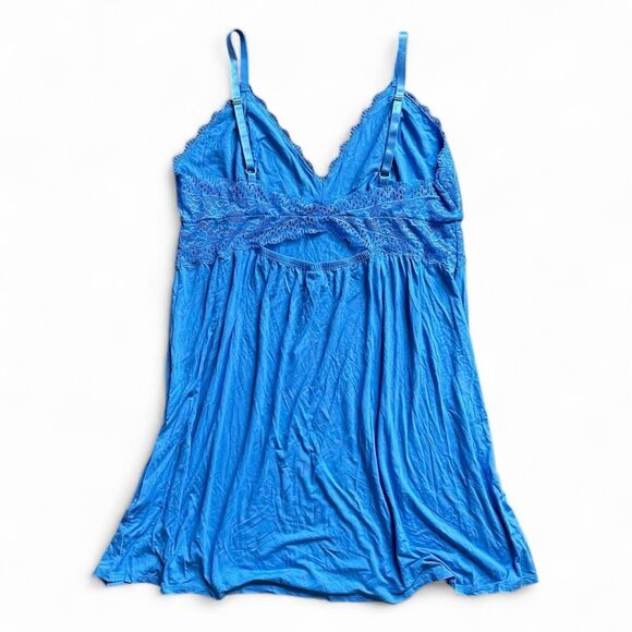 Soma Cool Nights Lace Trim Chemise XL Coquette Lingerie Sleep Dress - Picture 3 of 5